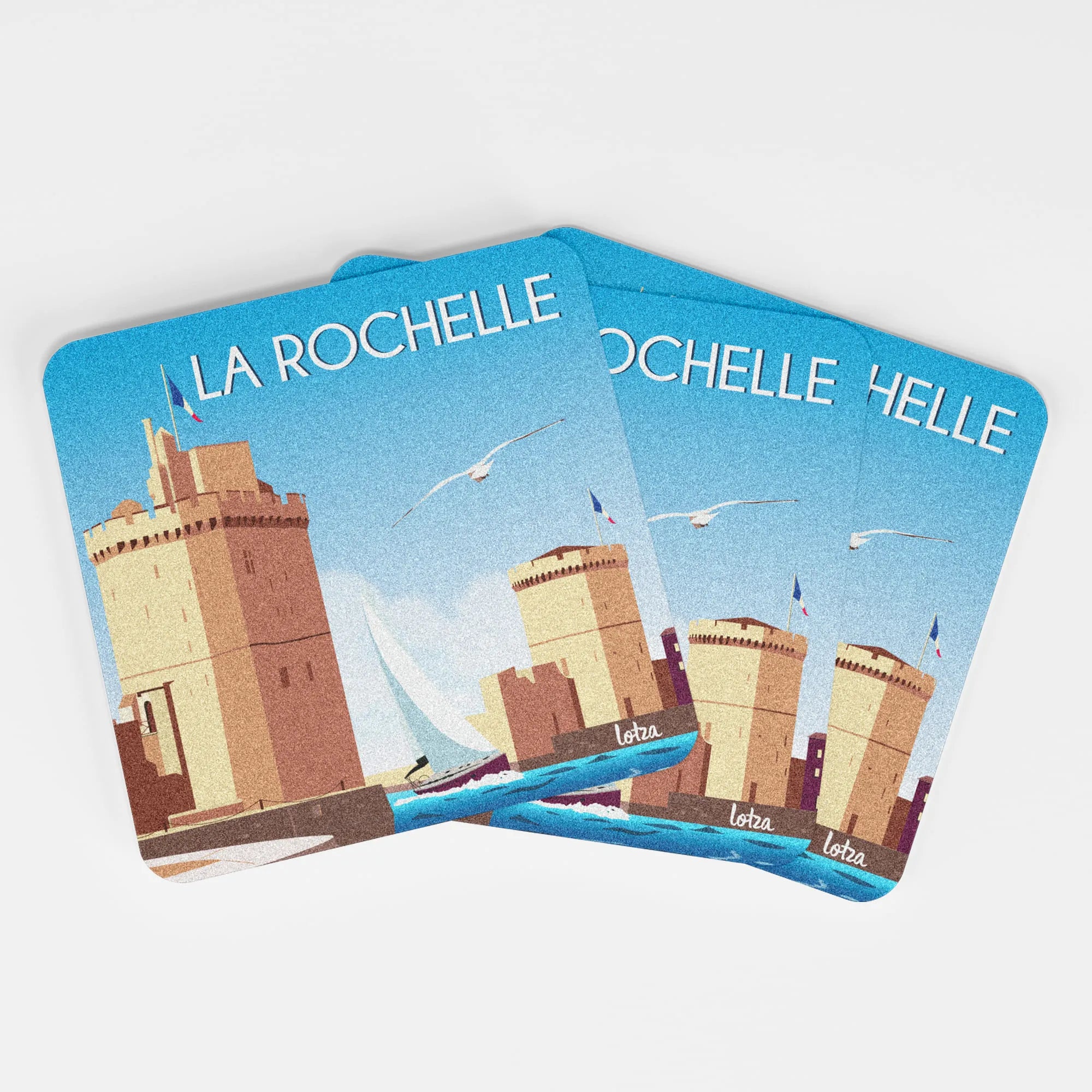 Sous bock La Rochelle - Les Deux Tours x6